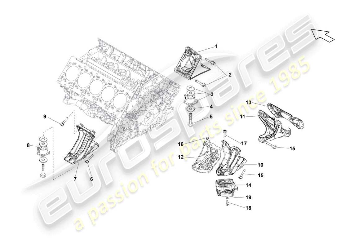 VIEW PARTS DIAGRAMS FROM THE LAMBORGHINI GALLARDO PARTS CATALOGUE a part diagram from the lamborghini gallardo parts catalogue