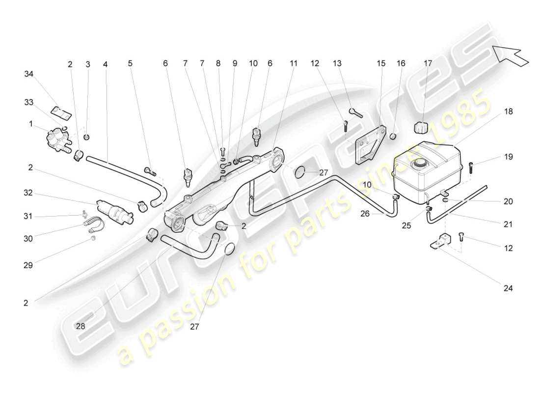 part diagram containing part number n10129201