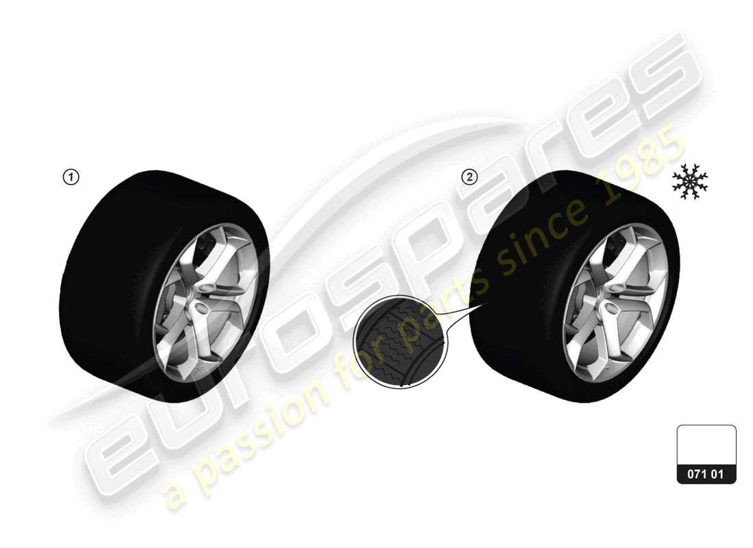 lamborghini aventador ultimae (accessories) tyres part diagram