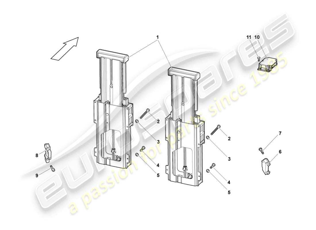 lamborghini reventon roadster overroll protection part diagram