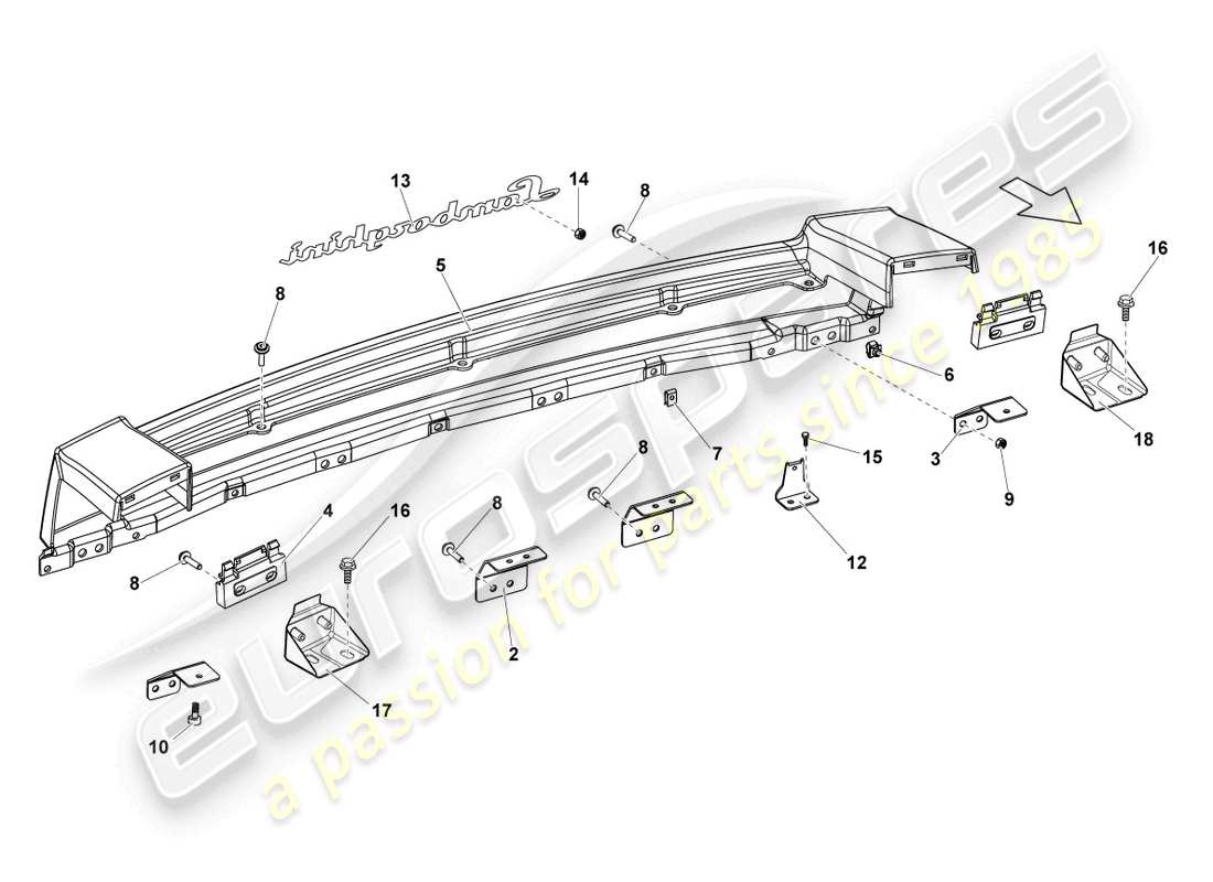 lamborghini lp560-4 coupe fl ii (2013) trim parts diagram