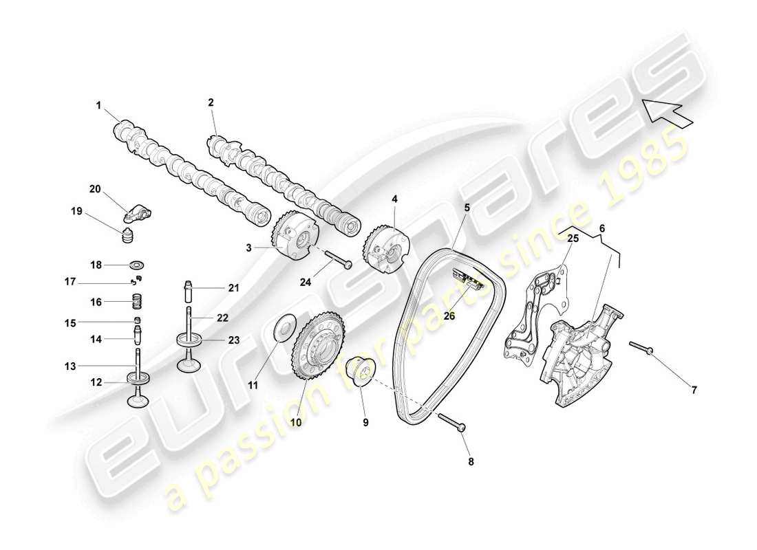 VIEW PARTS DIAGRAMS FROM THE LAMBORGHINI GALLARDO PARTS CATALOGUE a part diagram from the lamborghini gallardo parts catalogue