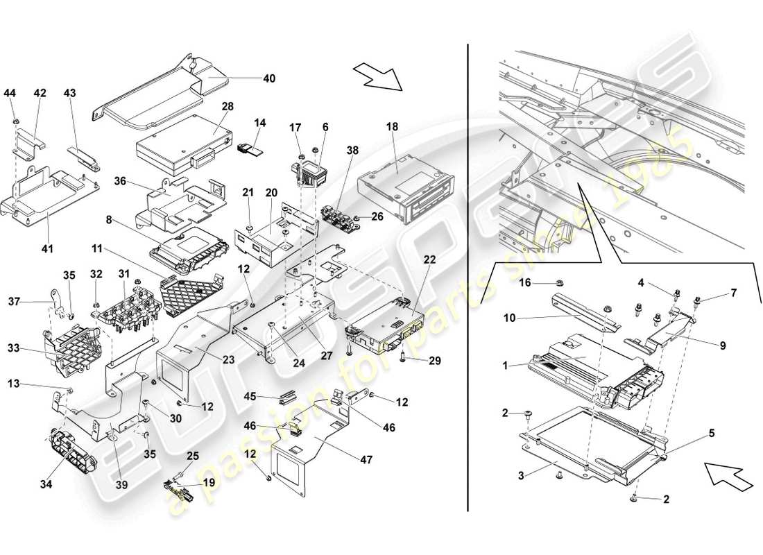 VIEW PARTS DIAGRAMS FROM THE LAMBORGHINI GALLARDO PARTS CATALOGUE a part diagram from the lamborghini gallardo parts catalogue