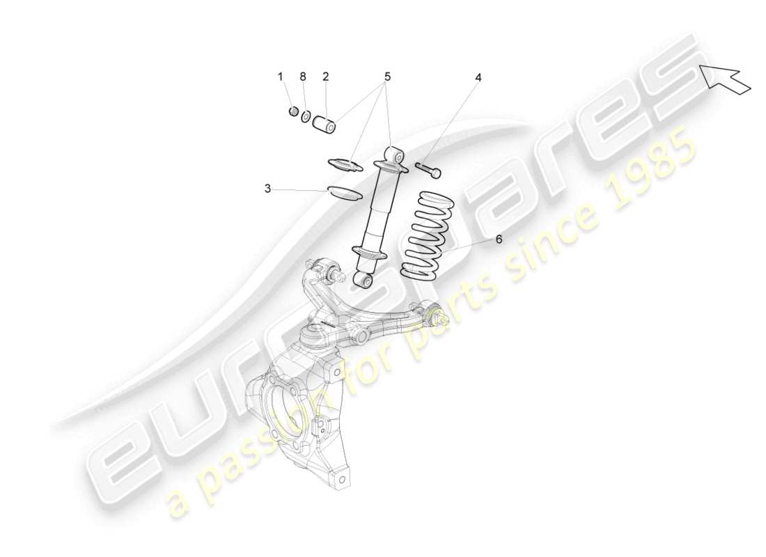 VIEW PARTS DIAGRAMS FROM THE LAMBORGHINI GALLARDO PARTS CATALOGUE a part diagram from the lamborghini gallardo parts catalogue