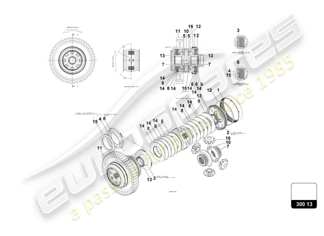 VIEW PARTS DIAGRAMS FROM THE LAMBORGHINI HURACAN PARTS CATALOGUE a part diagram from the lamborghini huracan parts catalogue