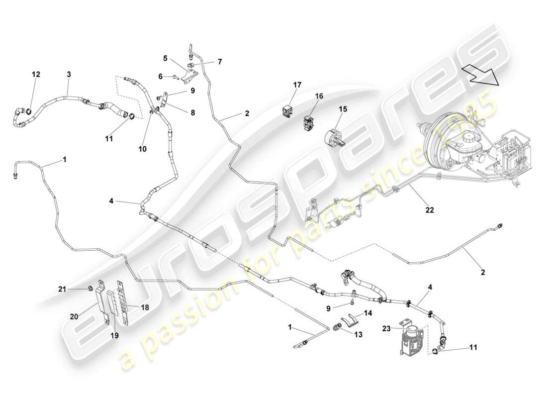 VIEW PARTS DIAGRAMS FROM THE LAMBORGHINI GALLARDO PARTS CATALOGUE a part diagram from the lamborghini gallardo parts catalogue