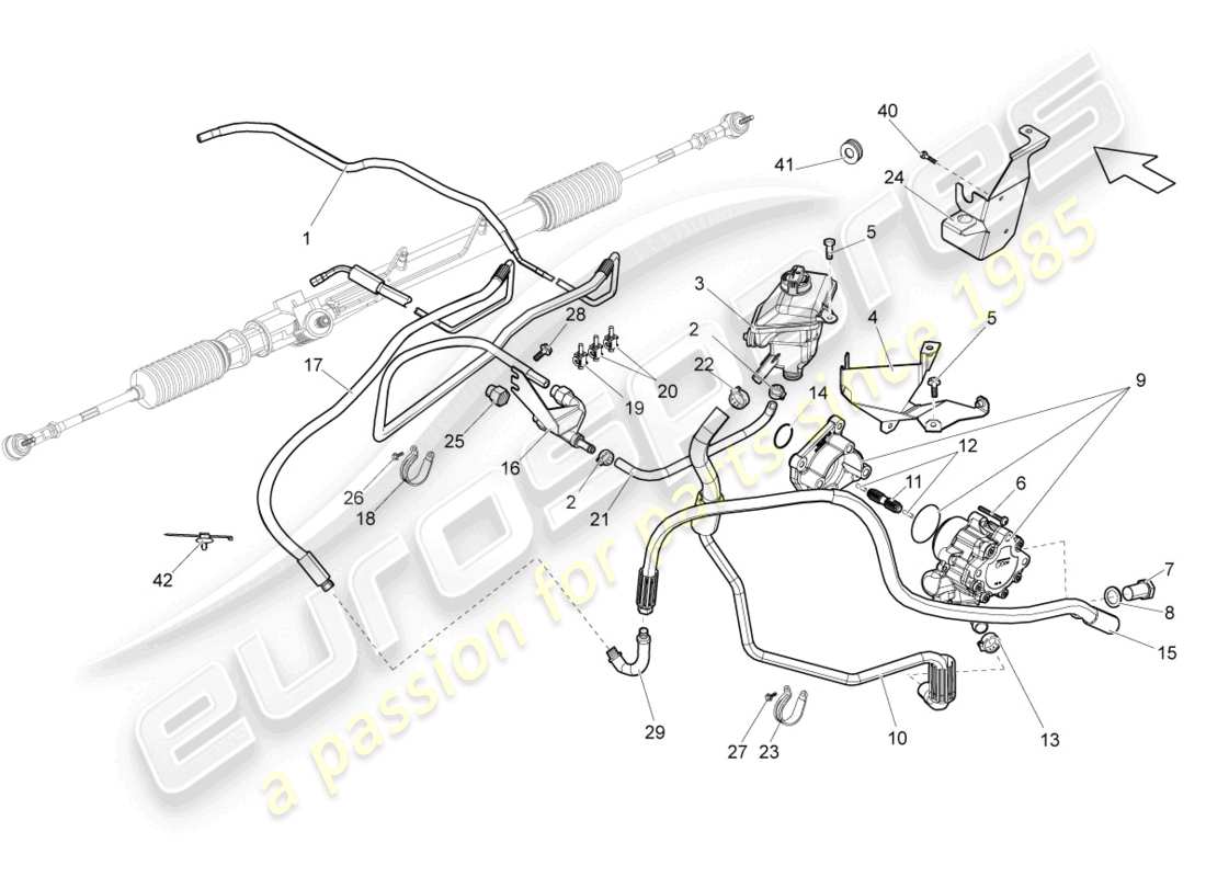 VIEW PARTS DIAGRAMS FROM THE LAMBORGHINI GALLARDO PARTS CATALOGUE a part diagram from the lamborghini gallardo parts catalogue