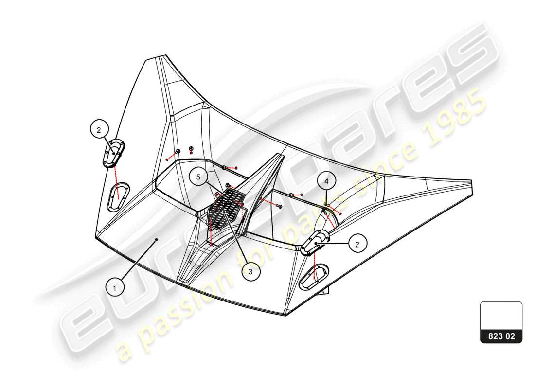 part diagram containing part number 4ta823105b