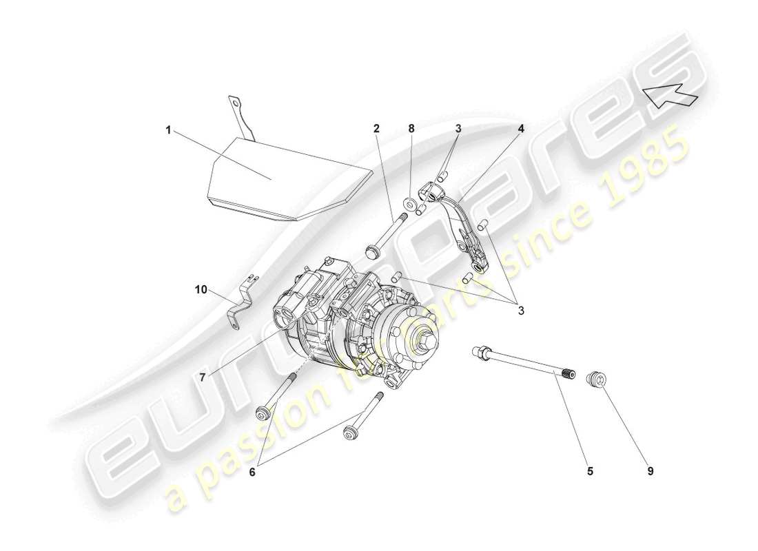 VIEW PARTS DIAGRAMS FROM THE LAMBORGHINI GALLARDO PARTS CATALOGUE a part diagram from the lamborghini gallardo parts catalogue