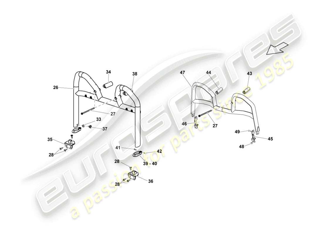 VIEW PARTS DIAGRAMS FROM THE LAMBORGHINI GALLARDO PARTS CATALOGUE a part diagram from the lamborghini gallardo parts catalogue