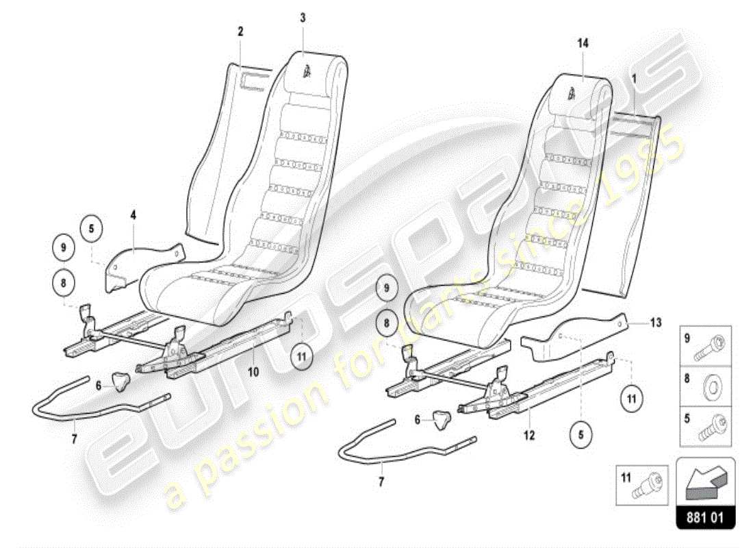 VIEW PARTS DIAGRAMS FROM THE LAMBORGHINI DIABLO PARTS CATALOGUE a part diagram from the lamborghini diablo parts catalogue