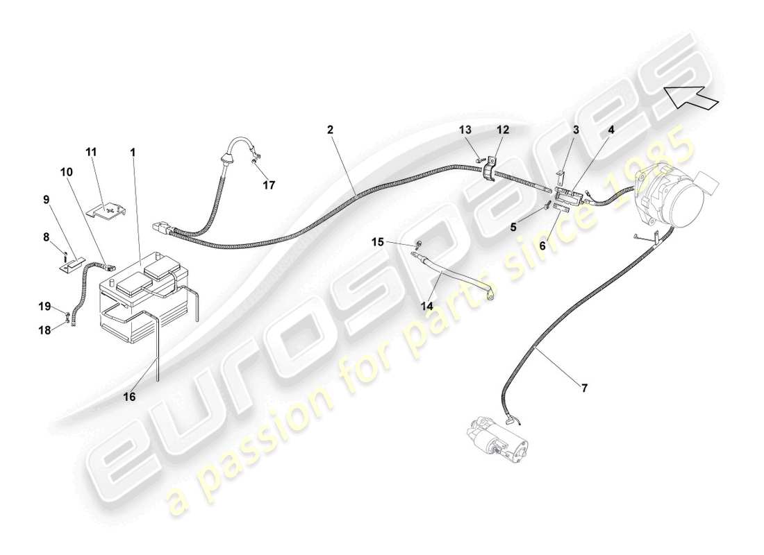 VIEW PARTS DIAGRAMS FROM THE LAMBORGHINI GALLARDO PARTS CATALOGUE a part diagram from the lamborghini gallardo parts catalogue