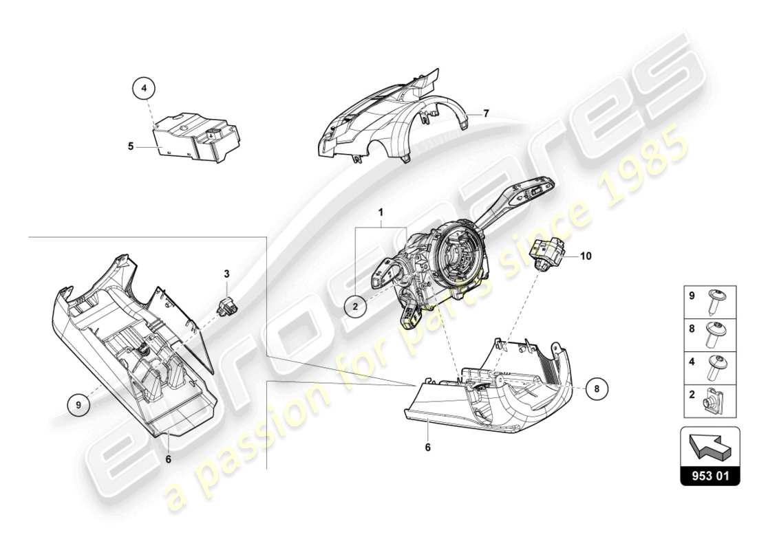 part diagram containing part number 4m0953551