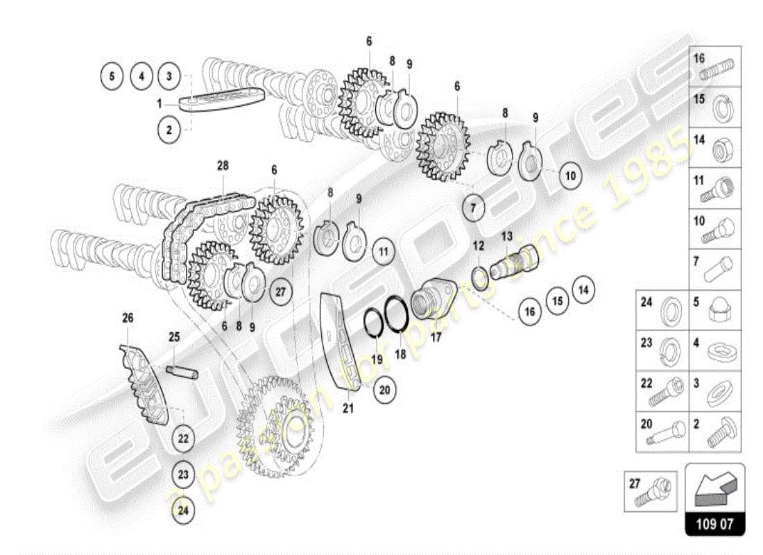 a part diagram from the lamborghini diablo parts catalogue