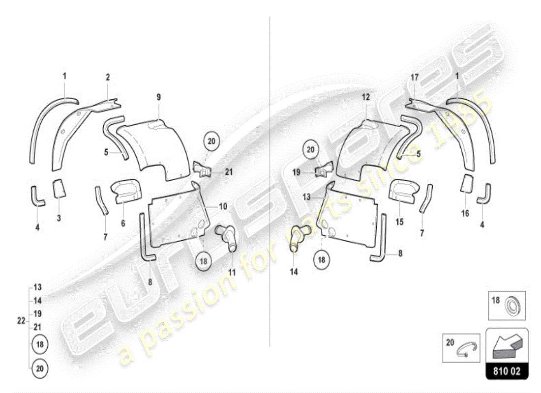 VIEW PARTS DIAGRAMS FROM THE LAMBORGHINI DIABLO PARTS CATALOGUE a part diagram from the lamborghini diablo parts catalogue