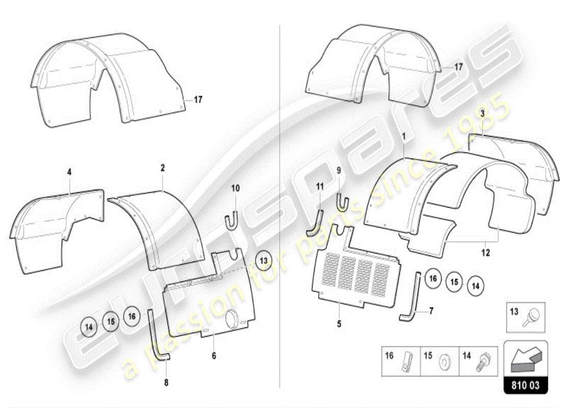 a part diagram from the lamborghini diablo vt (1997) parts catalogue