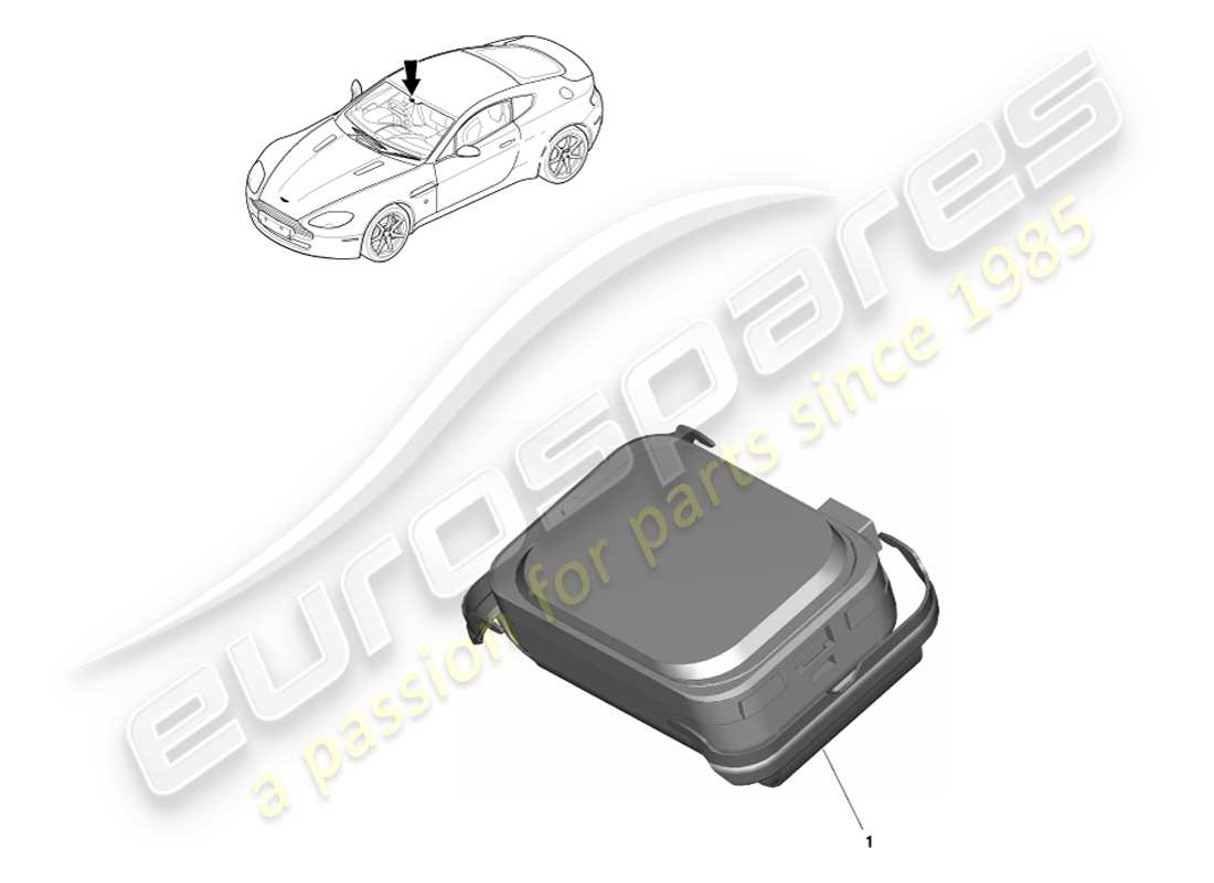 aston martin v8 vantage (2007) rain & daylight sensor part diagram