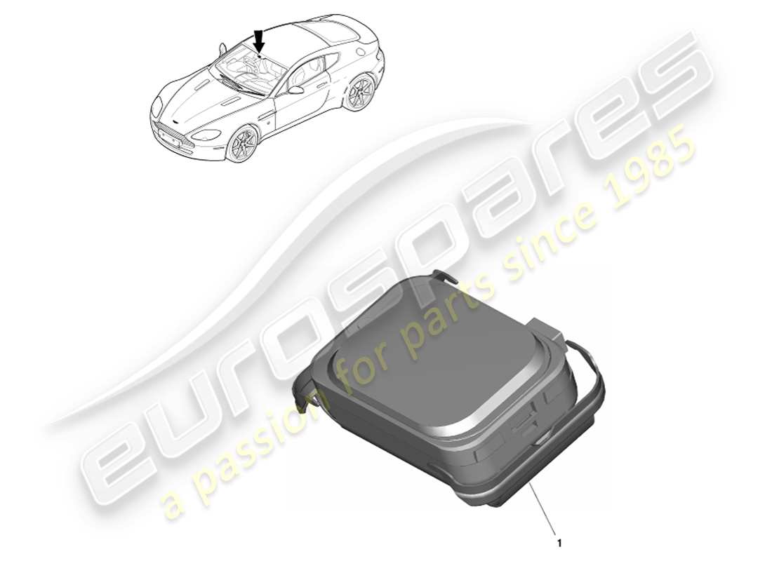 aston martin v8 vantage (2005) rain & daylight sensor part diagram