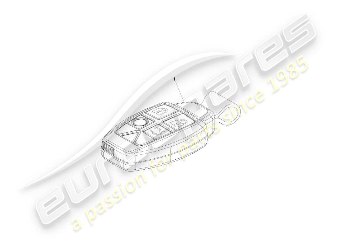 aston martin v8 vantage (2007) transmitter, rke part diagram