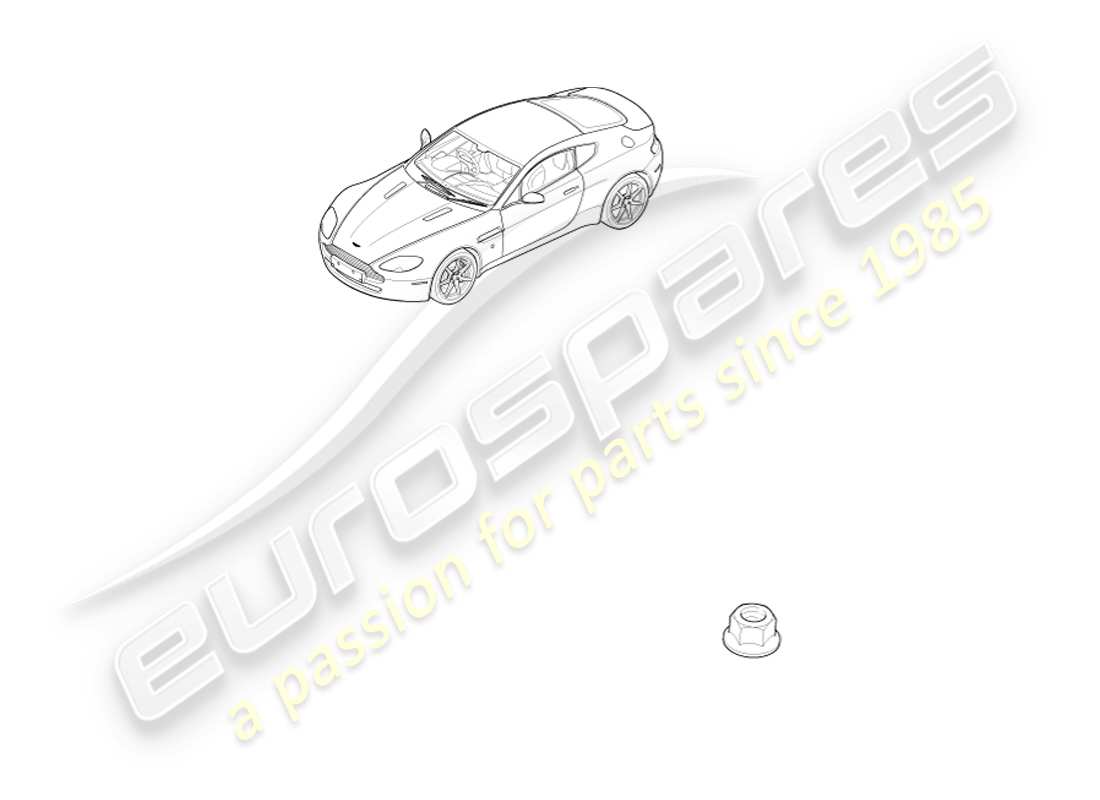 aston martin v8 vantage (2007) earth studs & nuts part diagram