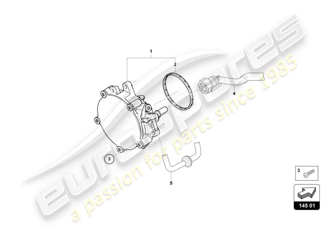 lamborghini urus (2021) vacuum pump part diagram