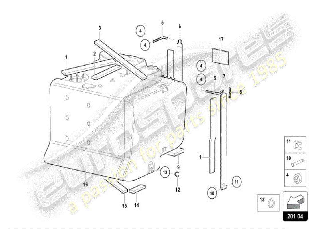 VIEW PARTS DIAGRAMS FROM THE LAMBORGHINI DIABLO PARTS CATALOGUE a part diagram from the lamborghini diablo parts catalogue