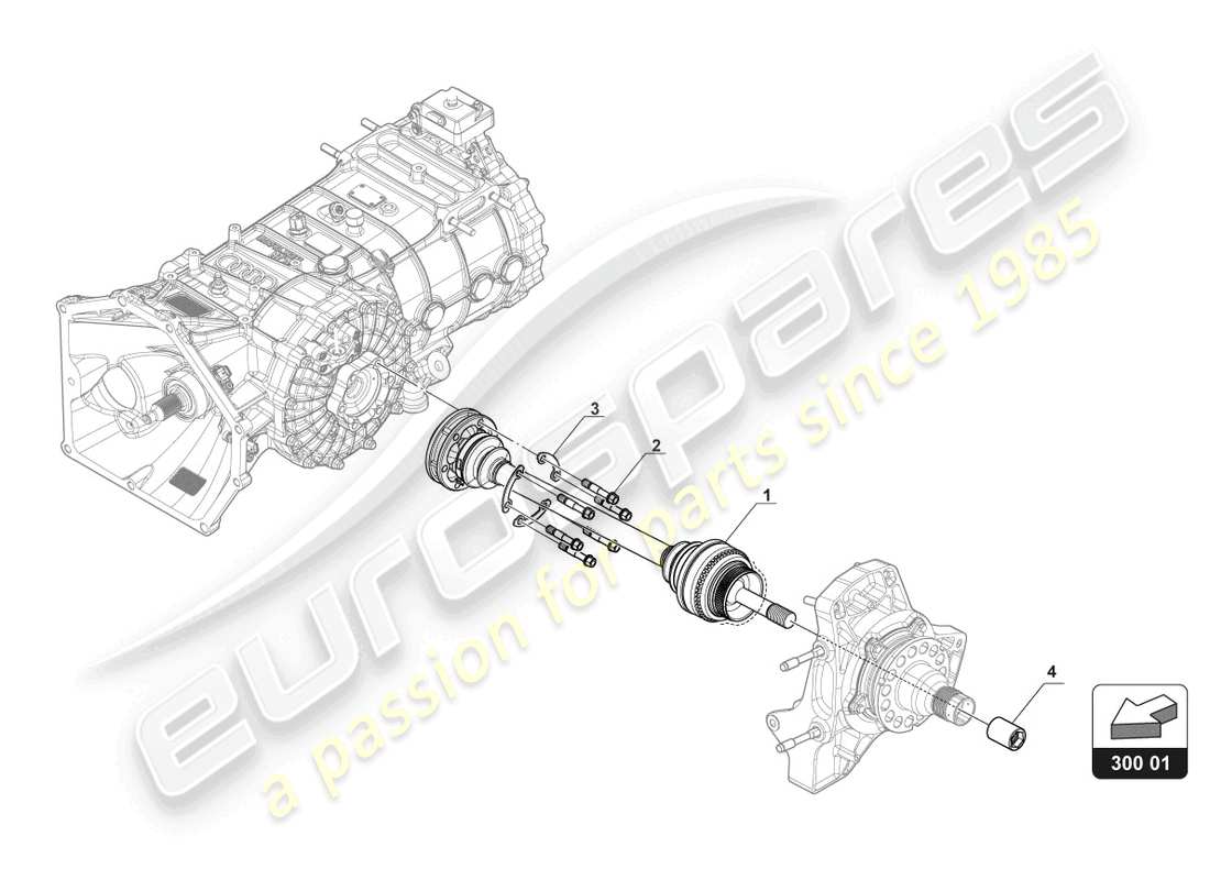 lamborghini gt3 (2017) driveshaft part diagram