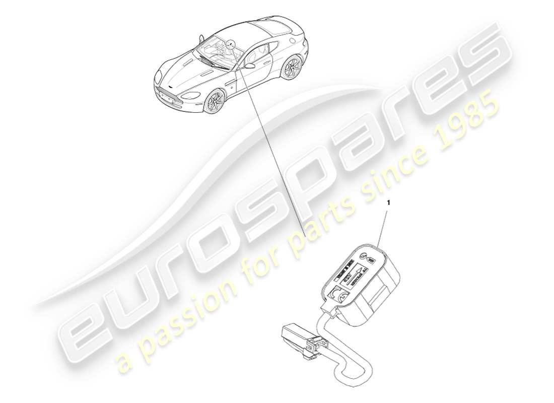 aston martin v8 vantage (2005) voice control subsystem part diagram