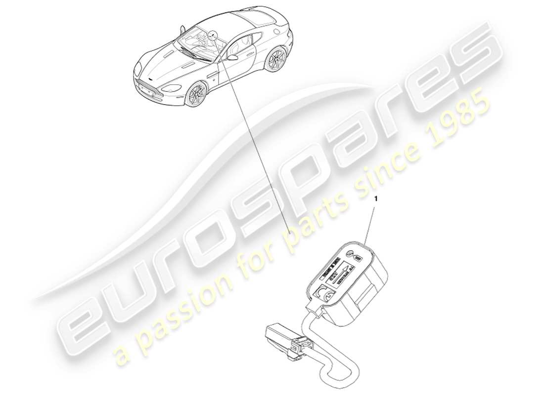 aston martin v8 vantage (2007) voice control subsystem part diagram