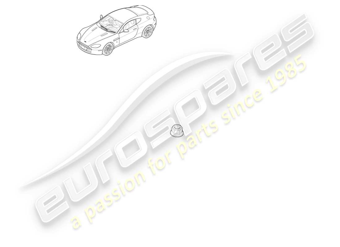 aston martin v8 vantage (2005) earth studs & nuts part diagram