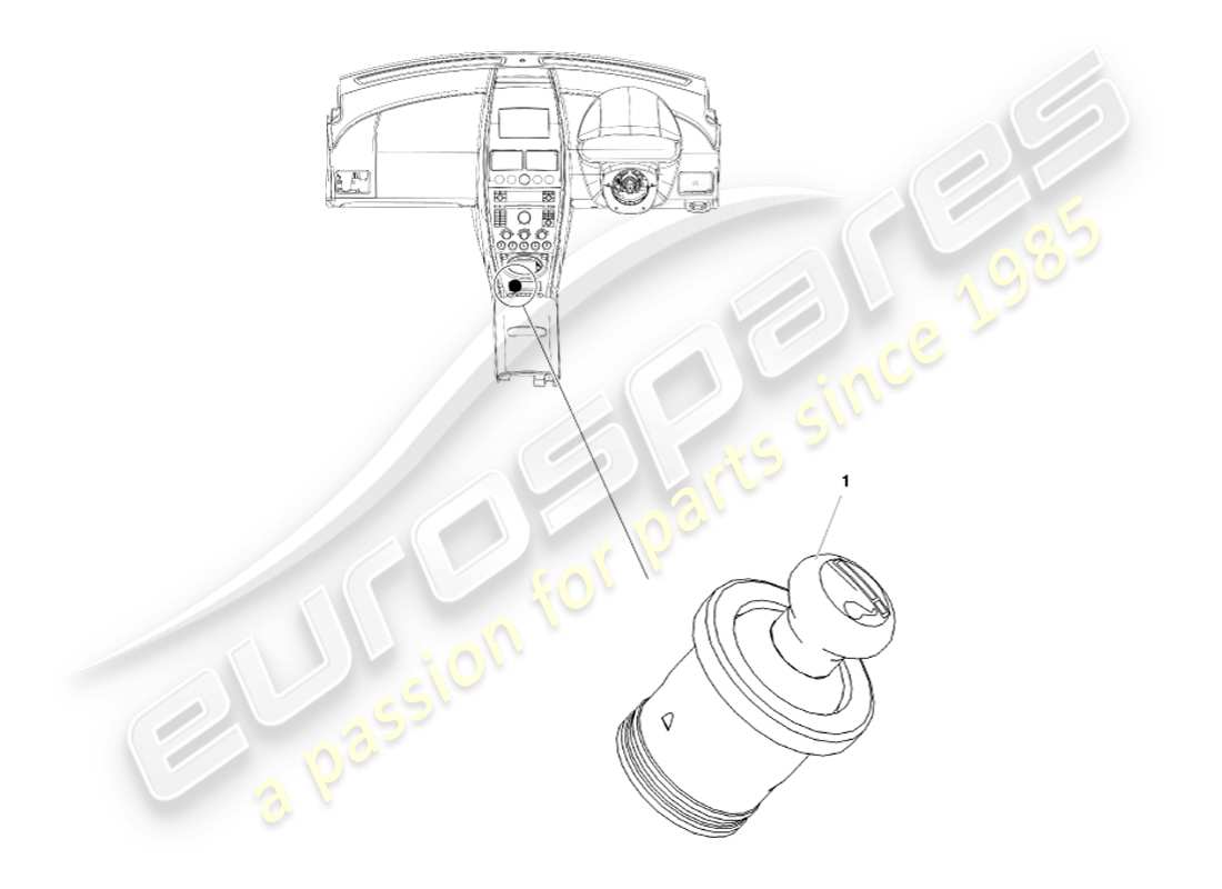 aston martin v8 vantage (2005) cigar lighter part diagram