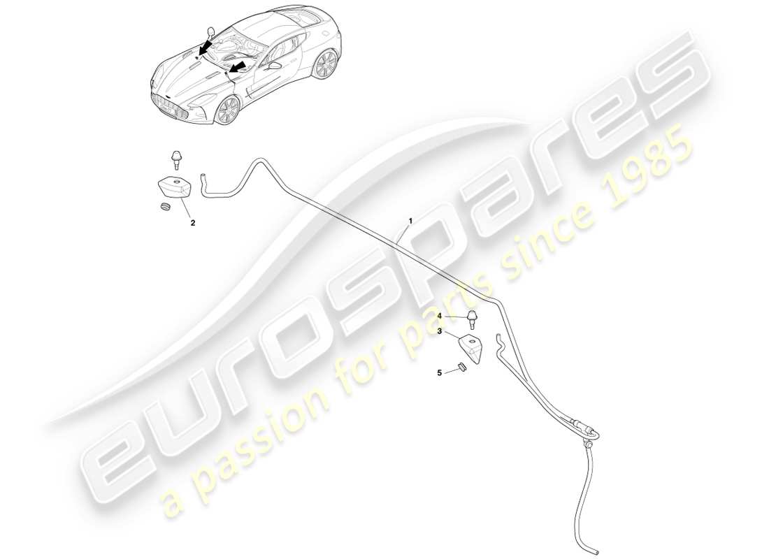 aston martin one-77 (2011) windscreen wash part diagram