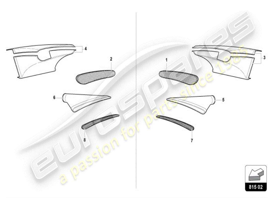 a part diagram from the lamborghini diablo vt (1996) parts catalogue