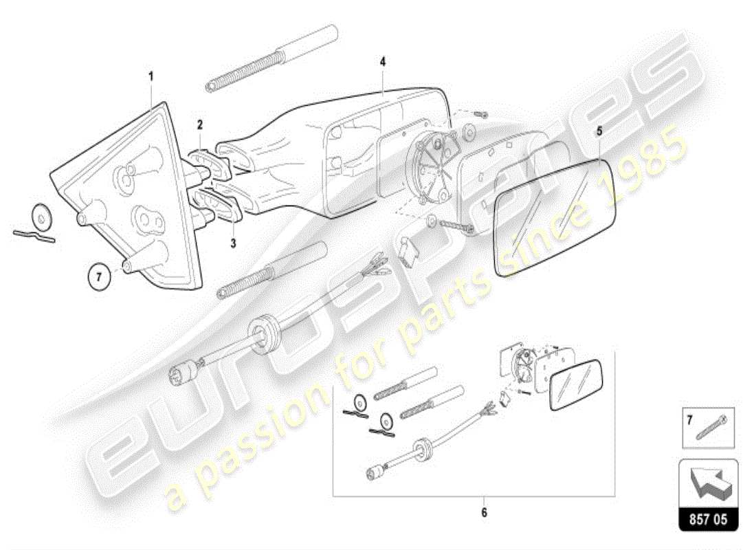 a part diagram from the lamborghini diablo parts catalogue