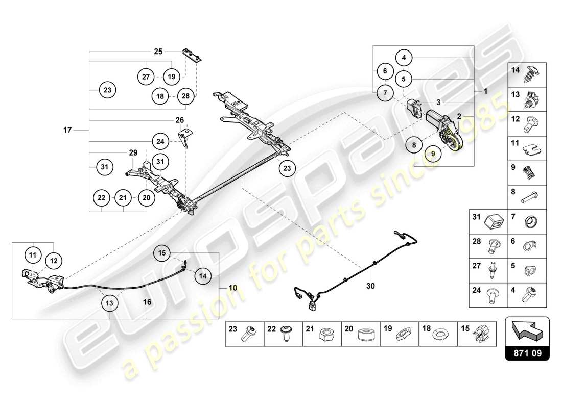 part diagram containing part number 4t0871470