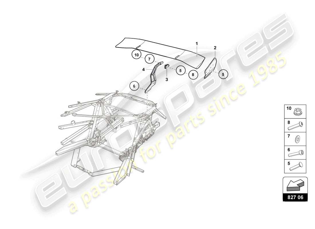 part diagram containing part number 4ta827654b