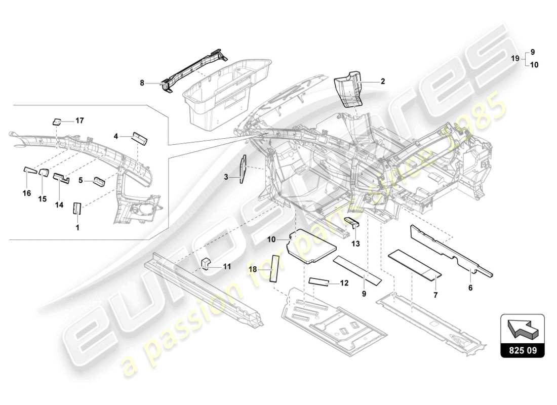 lamborghini sto (2024) damping part diagram