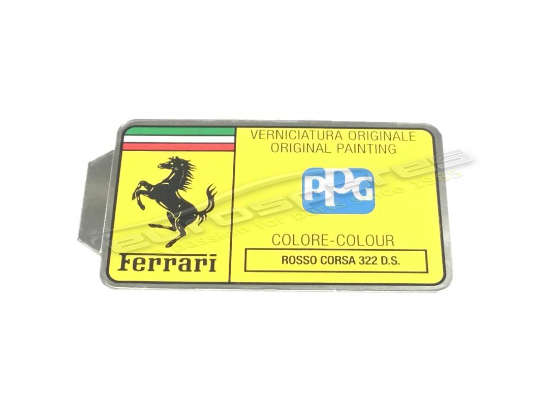 new ferrari ppg paint tag. part number mc361565 (1)