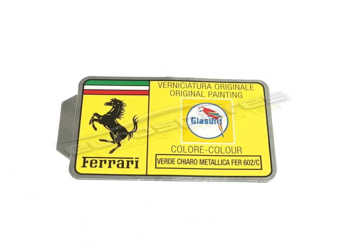 new ferrari glasurit paint tag. part number mc361516 (1)