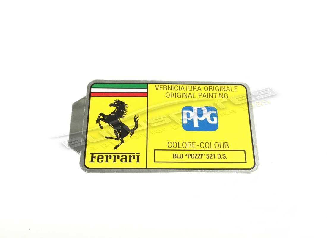 new ferrari ppg paint tag. part number mc361553 (1)