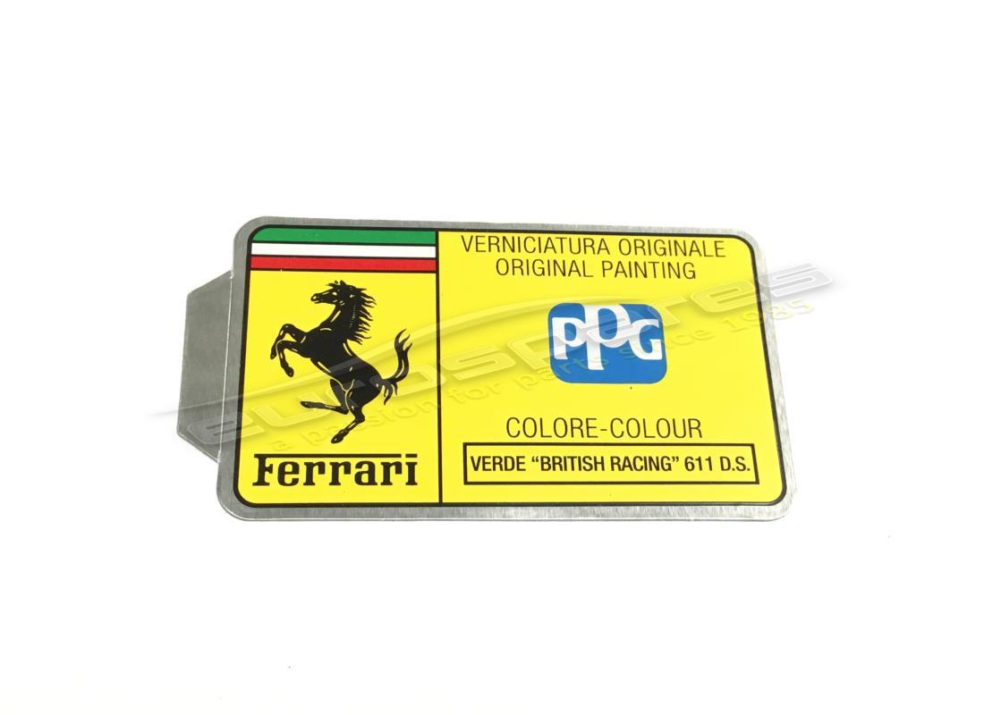 new ferrari ppg paint tag. part number mc361551 (1)