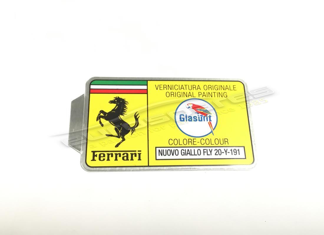 new ferrari glasurit paint code sticker (circle). part number er361548 (1)