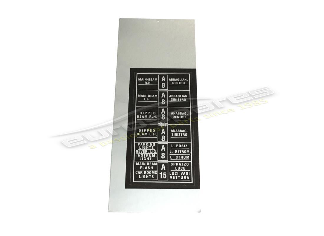 new ferrari fuse box sticker. part number fst012 (1)