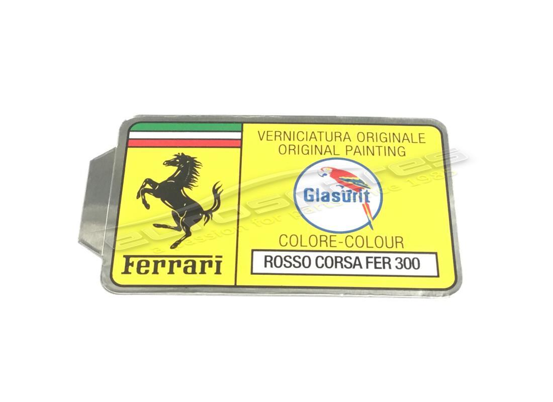 new ferrari glasurit paint code sticker (circle). part number er361550 (1)