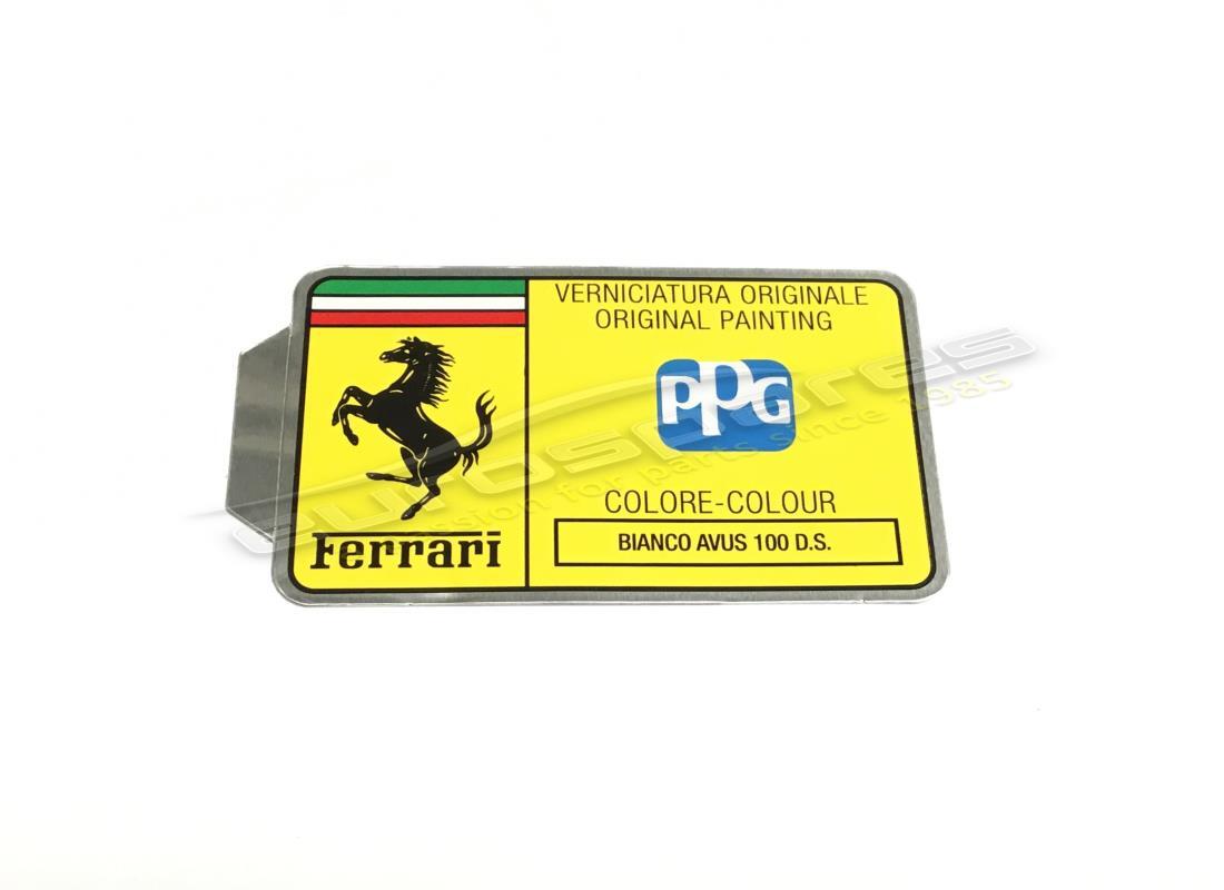 new ferrari ppg paint tag. part number mc361556 (1)