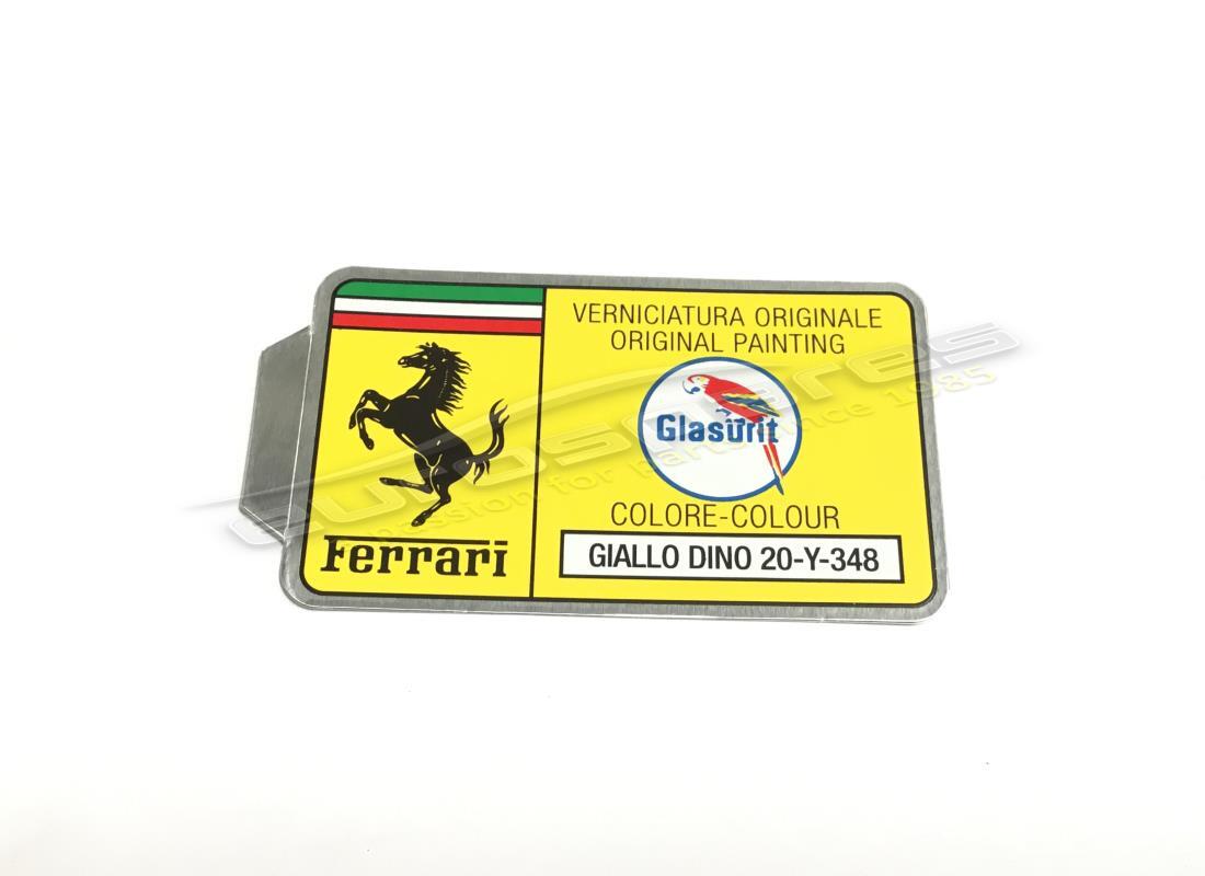 new ferrari glasurit paint code sticker (circle). part number er361549 (1)