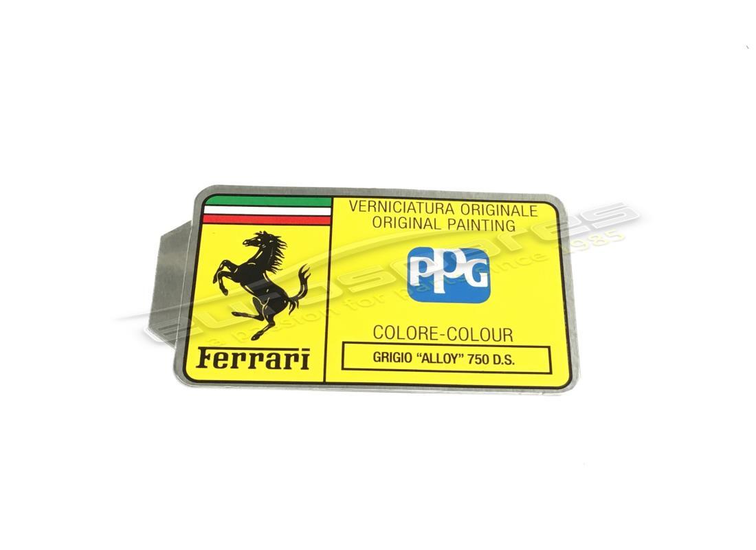 new ferrari ppg paint tag. part number mc361558 (1)