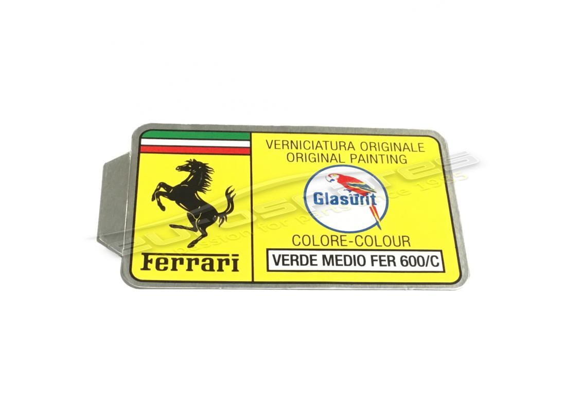 new ferrari glasurit paint code sticker (circle). part number er361542 (1)