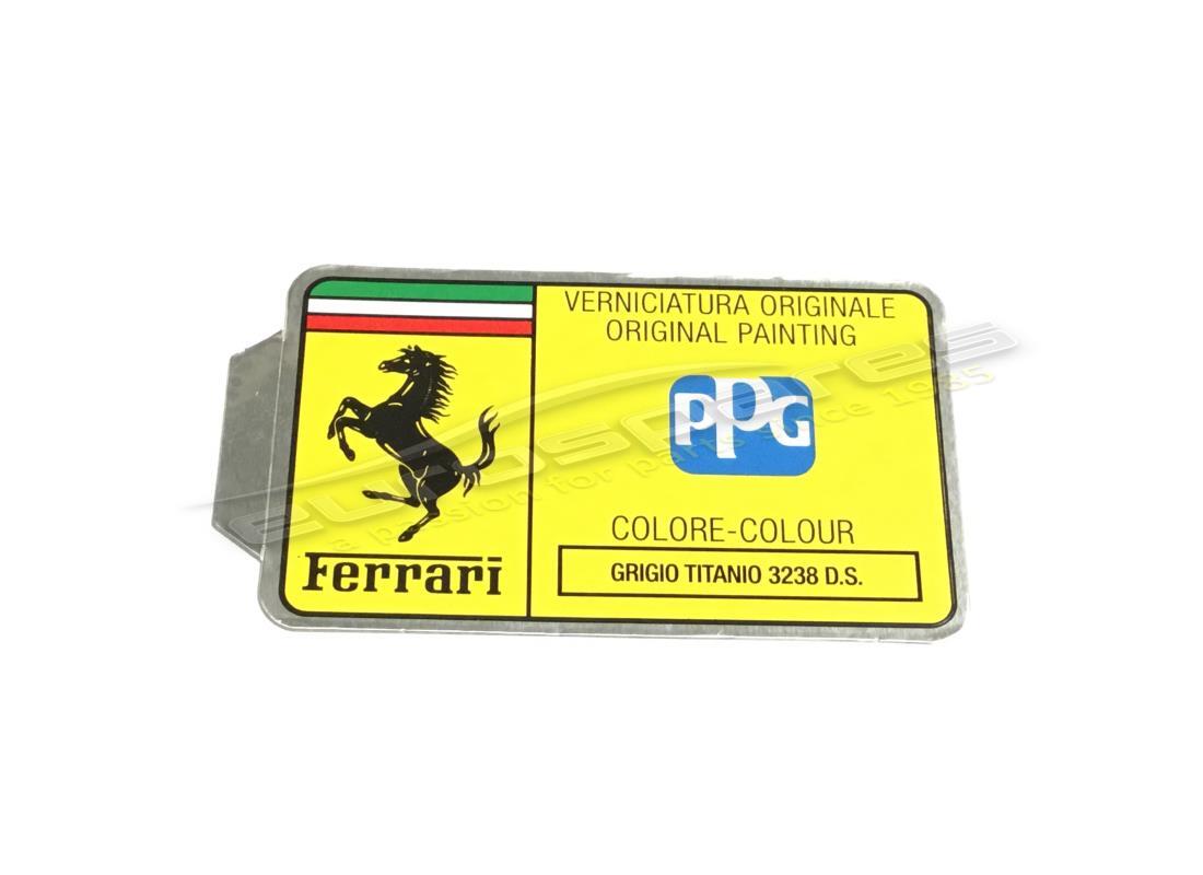 new ferrari ppg paint tag. part number mc361555 (1)