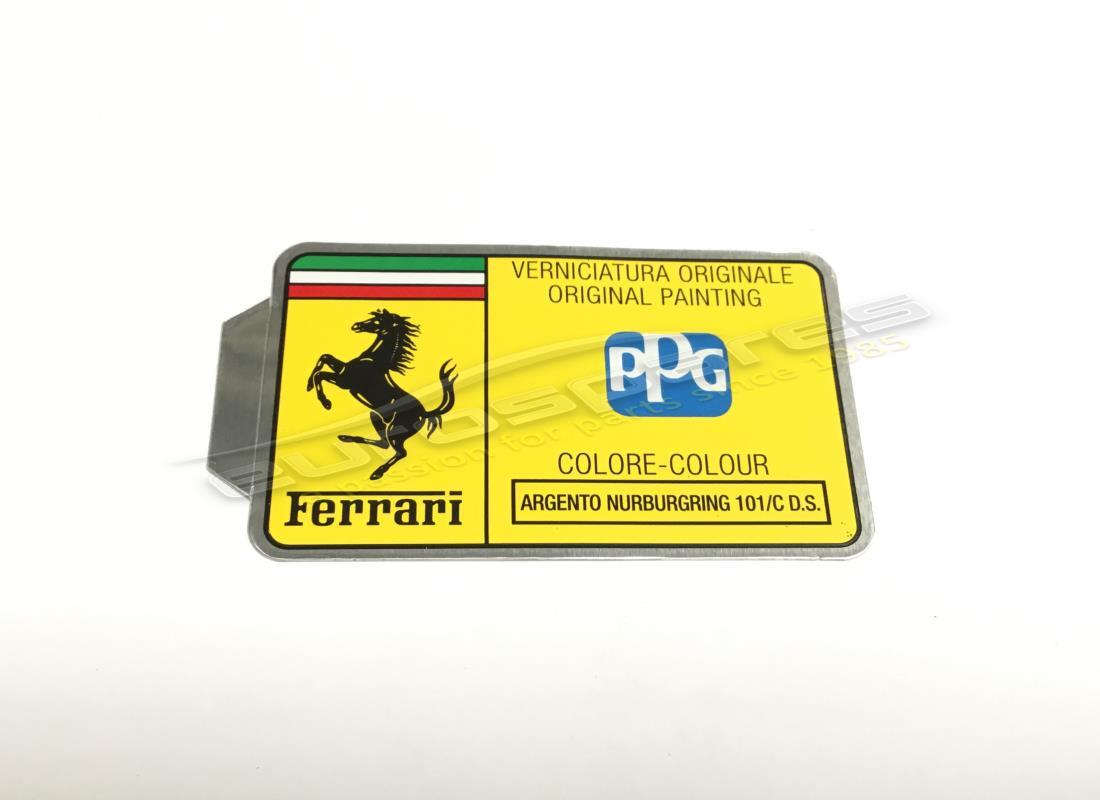 new ferrari ppg paint tag. part number mc361557 (1)